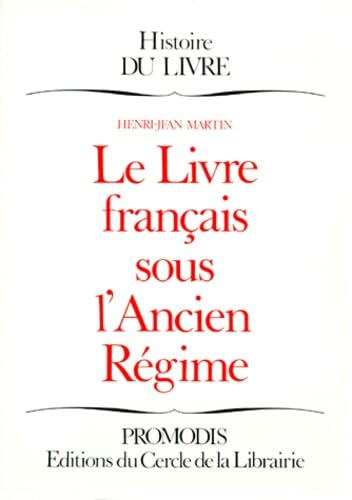 Le Livre français sous l'Ancien régime book