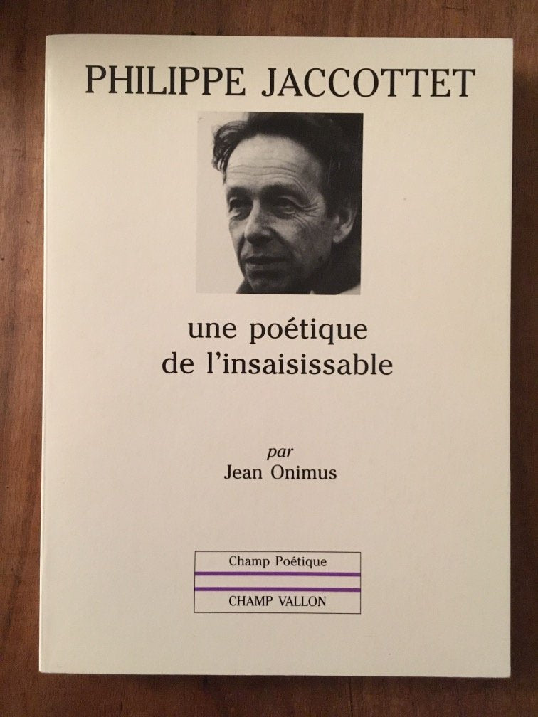Philippe Jaccottet : une poétique de l'insaisissable Essays & Short Stories