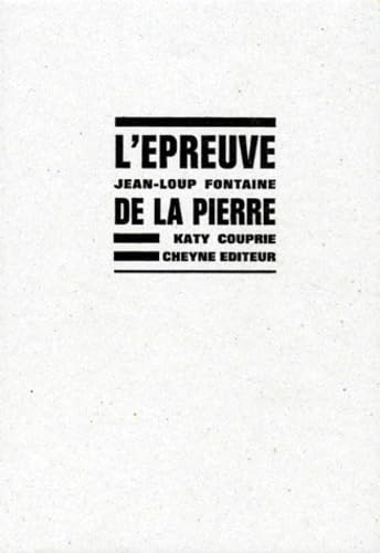 L'épreuve de la pierre book