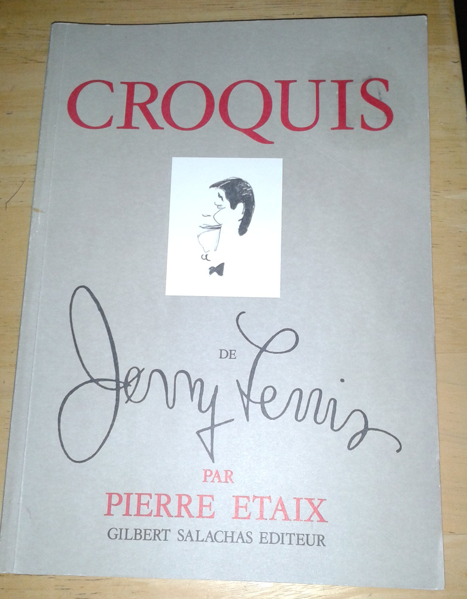 Croquis de Jerry Lewis book