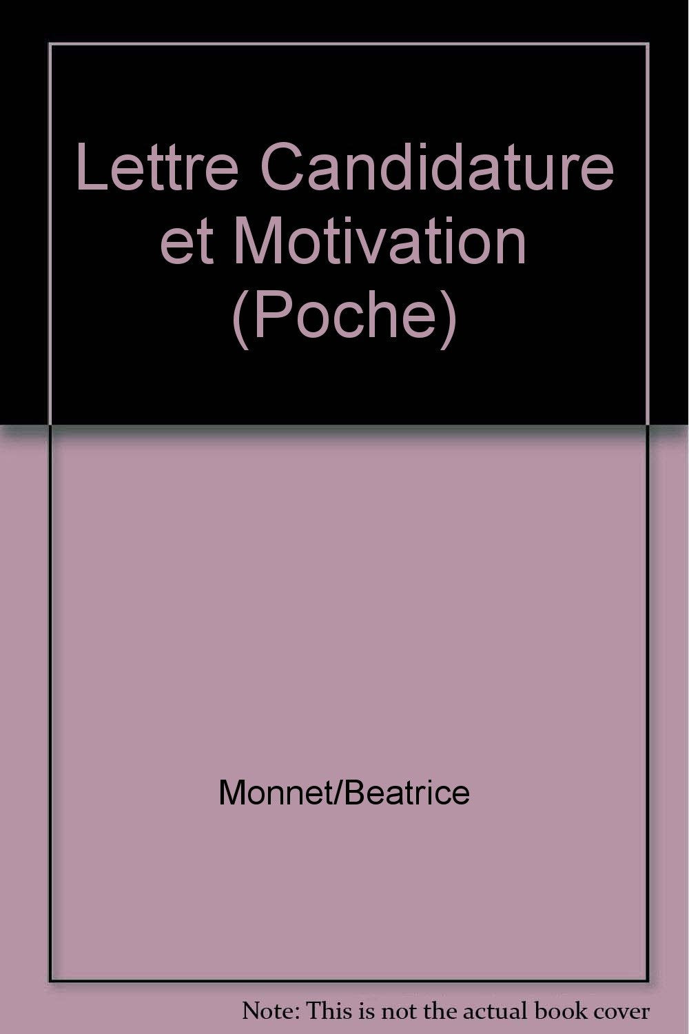 Lettre de candidature et motivation (poche) (N01) Books