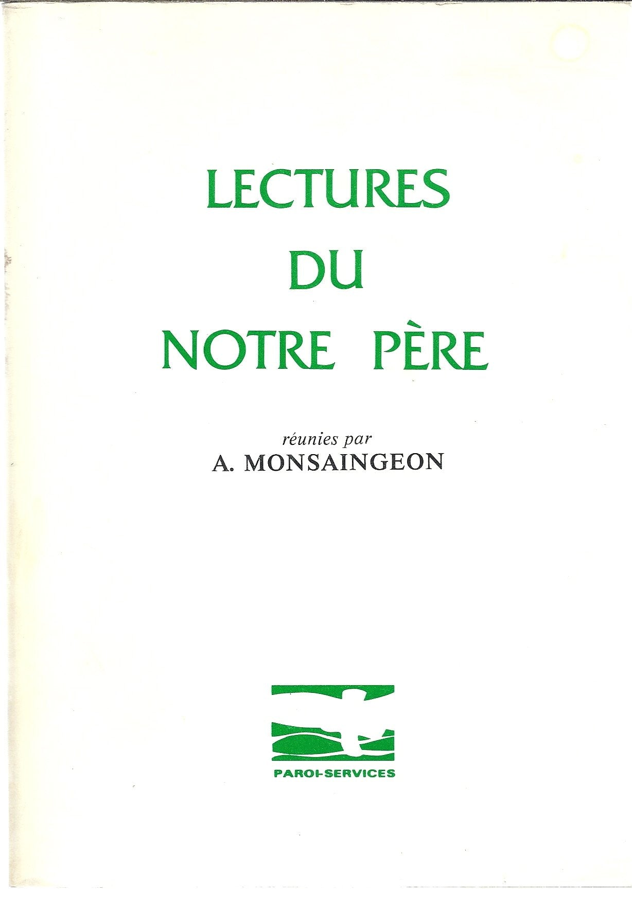 Product Image: Lectures du Notre Père