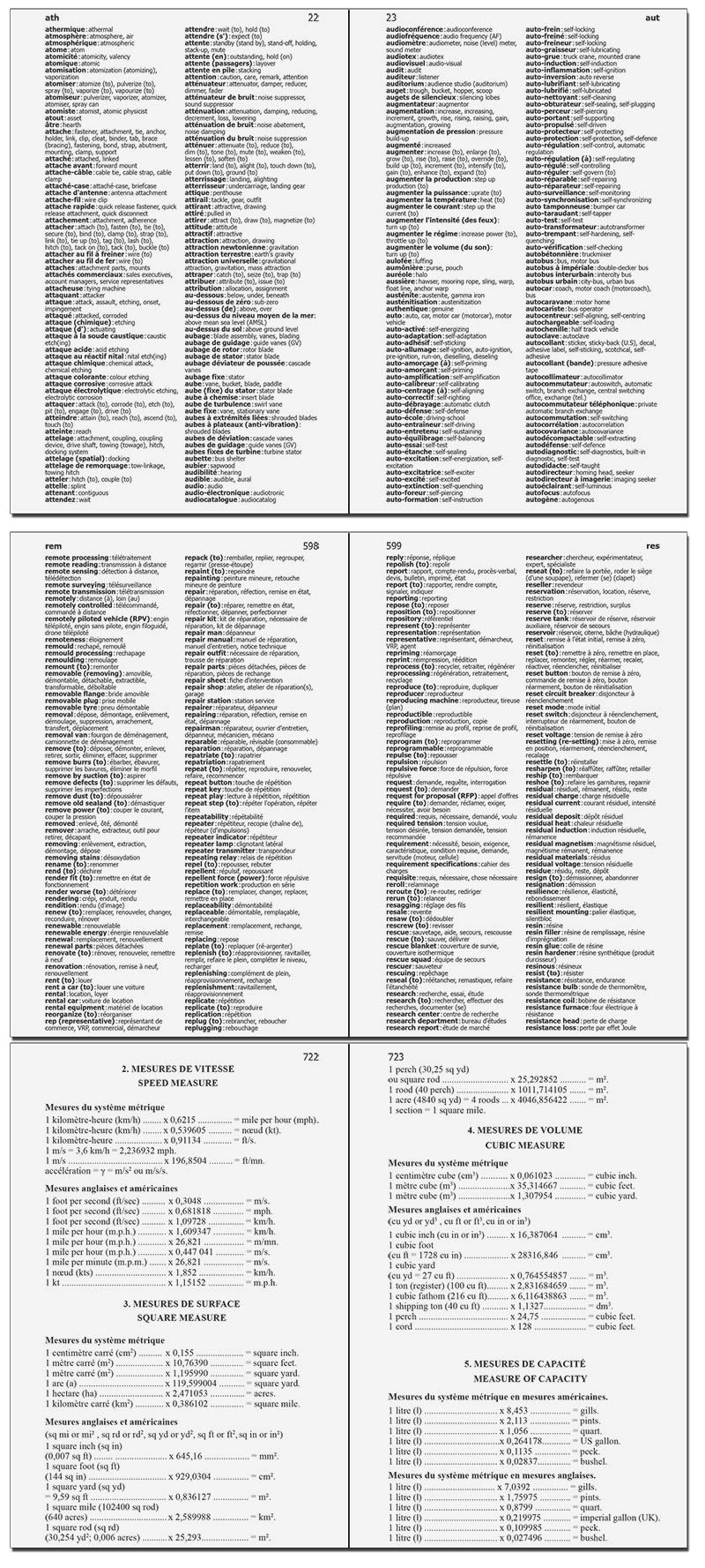 Dictionnaire des termes techniques français-anglais, anglais-français Foreign Languages ​​& Dictionaries