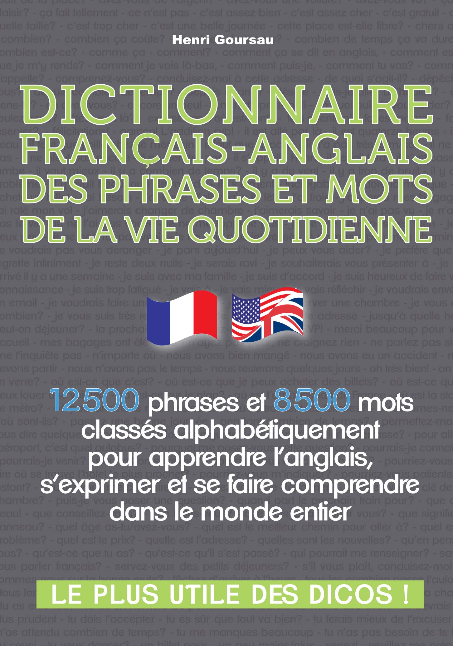 Dictionnaire Français-Anglais des Phrases et Mots de la Vie Quotidienne book