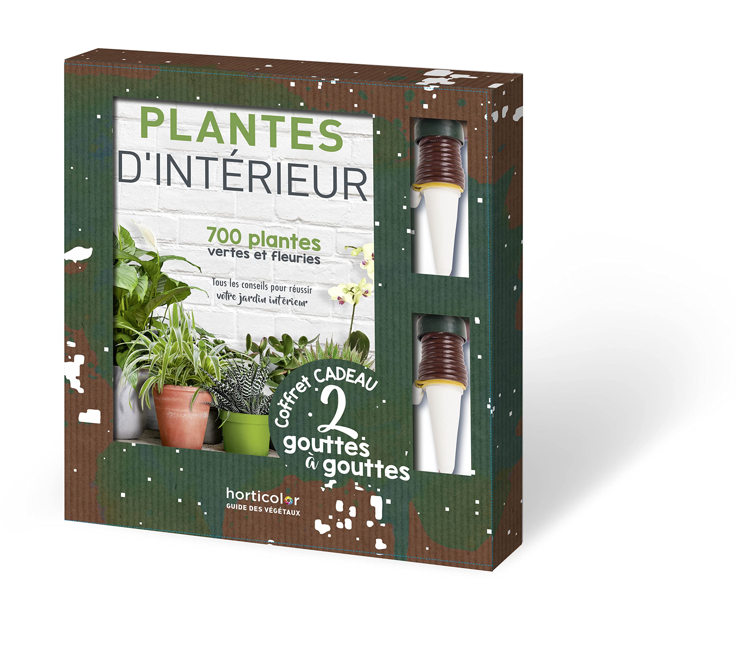 Plantes d'intérieur (coffret avec 2 goutte-à-goutte): 700 plantes vertes et fleuries book