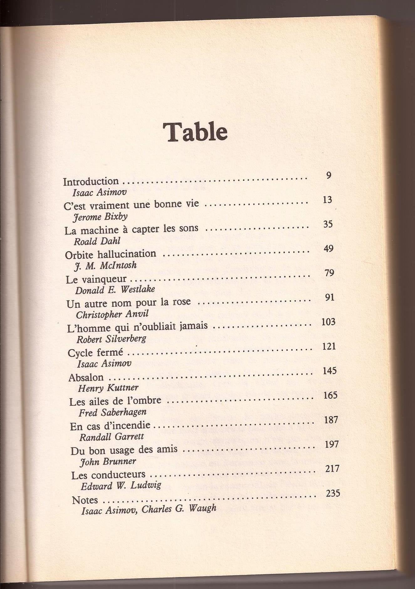 Orbite hallucinatoire Books