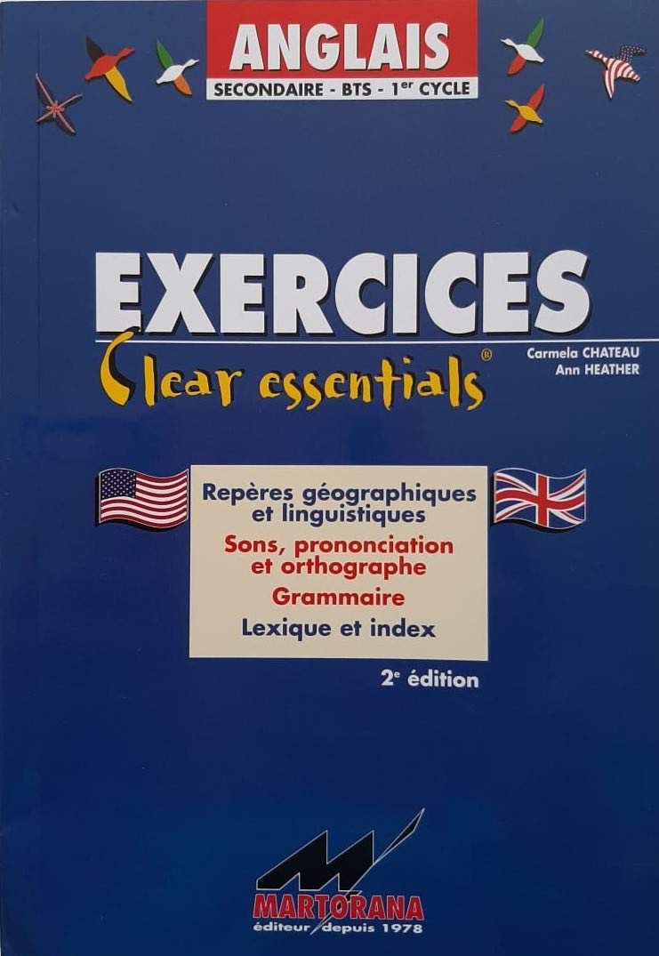 Product Image: CAHIERS D'EXERCICES DE CLEAR ESSENTIALS Anglais: Exercices Clear essentials