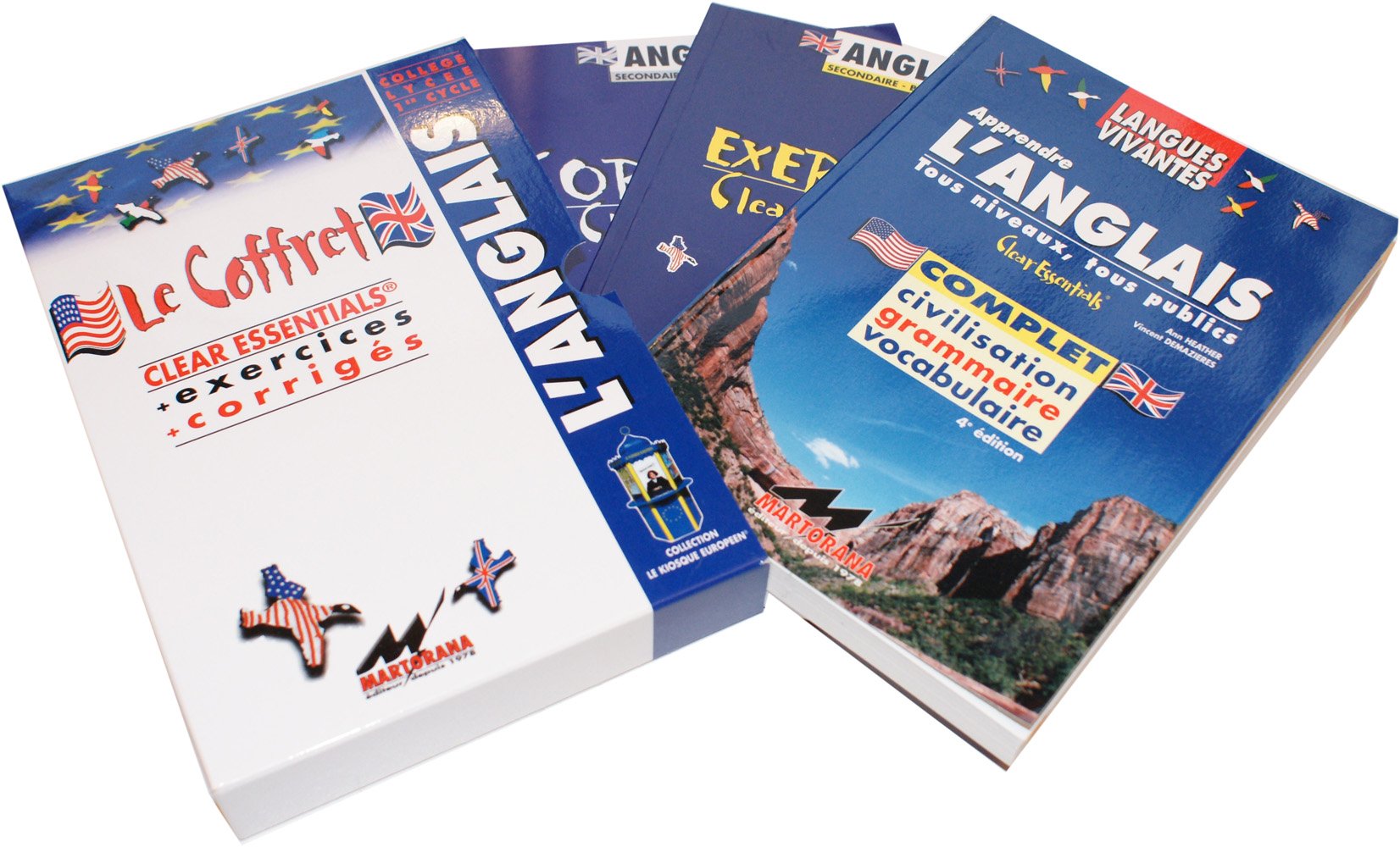 CLEAR ESSENTIALS - Le Coffret (Livre de base + exercices + corrigés) - Apprendre l'Anglais book