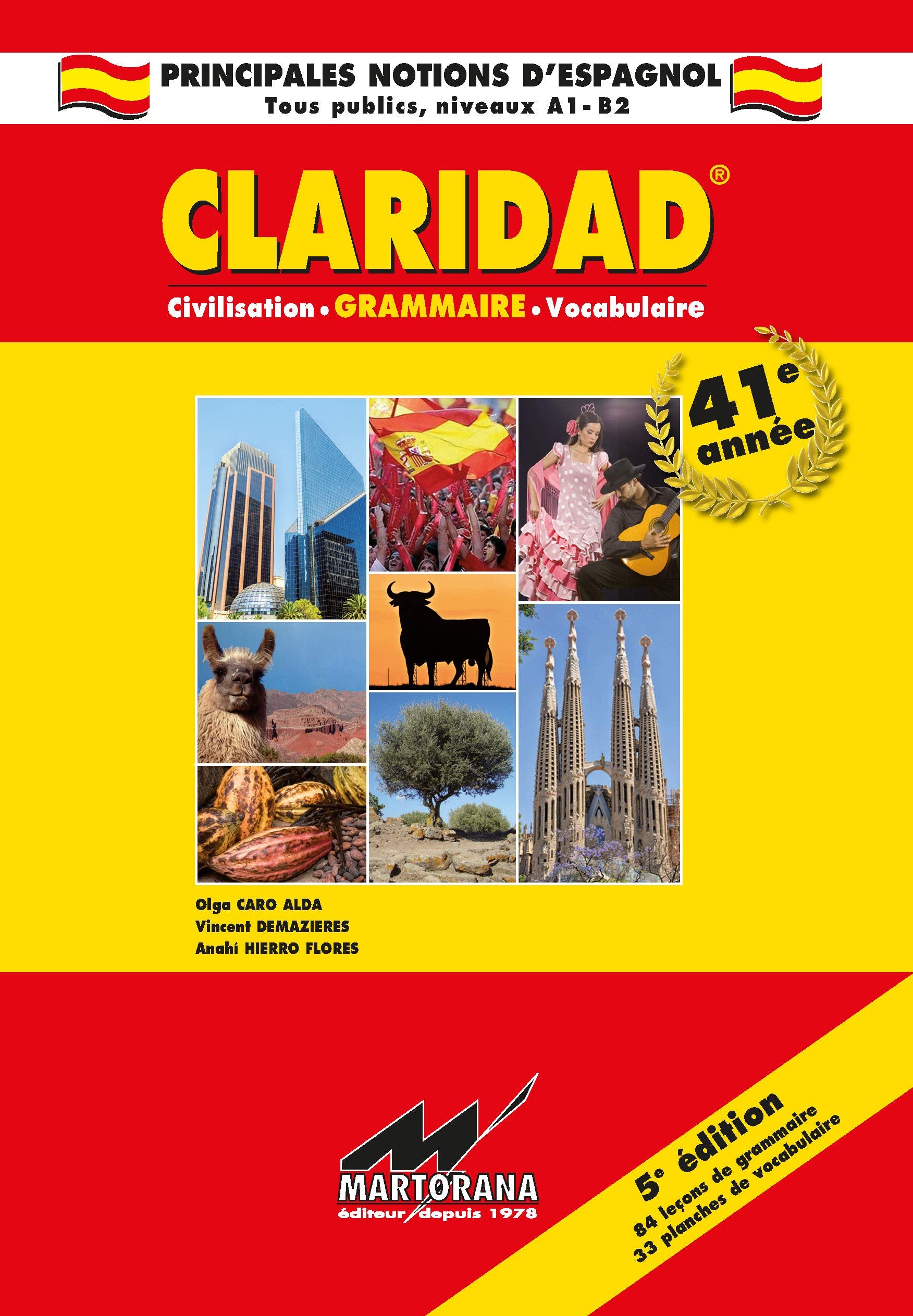 CLARIDAD 5e édition GRAMMAIRE CIVILISATION VOCABULAIRE Non-fiction