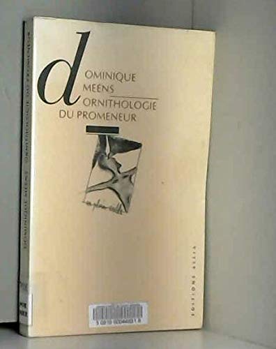 Ornithologie du promeneur 1 book