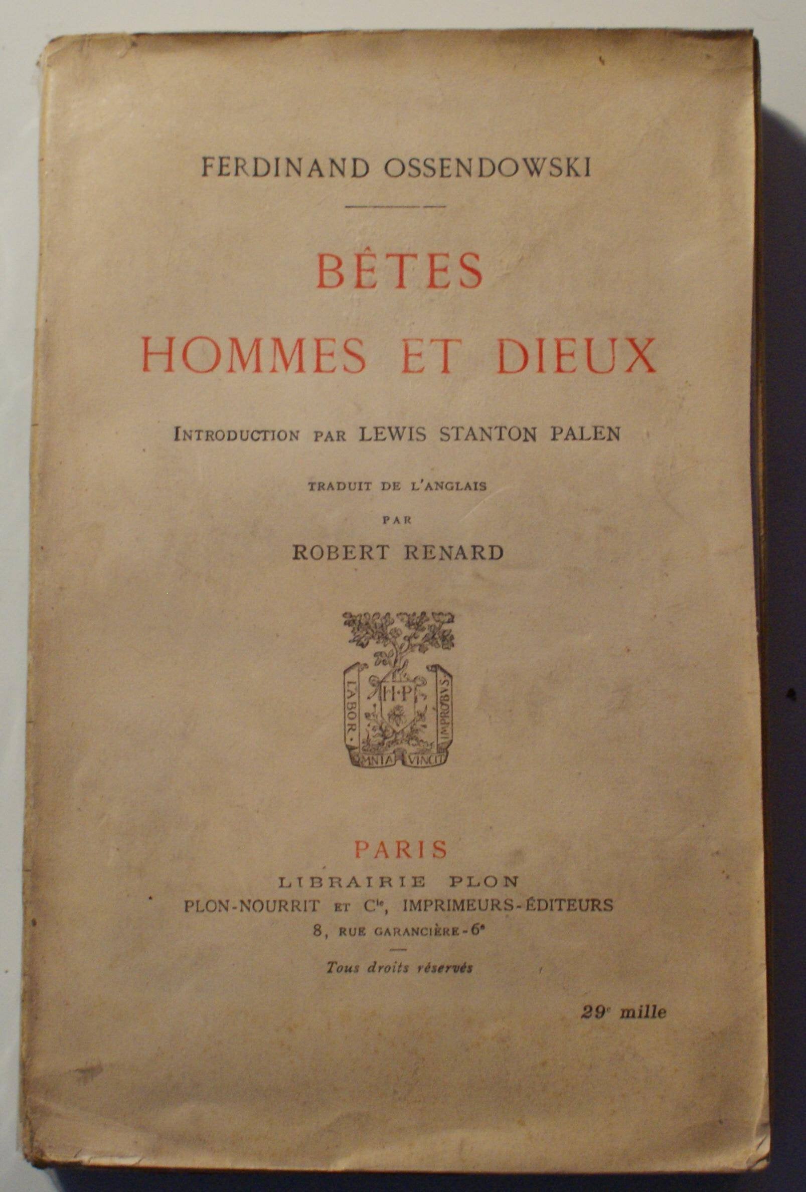 Betes, hommes et dieux : l'énigme du roi du monde Books