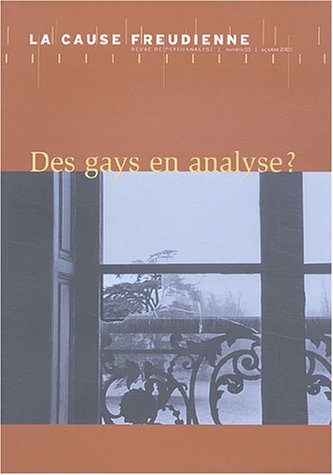 La Cause Freudienne 55 - Des Gays En Analyse Psychology