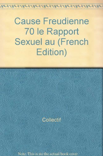 Cause freudienne (La). Couples contemporains Psychology