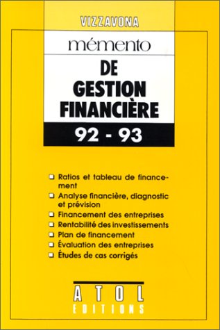 Mémento de gestion financière : 92-93 book