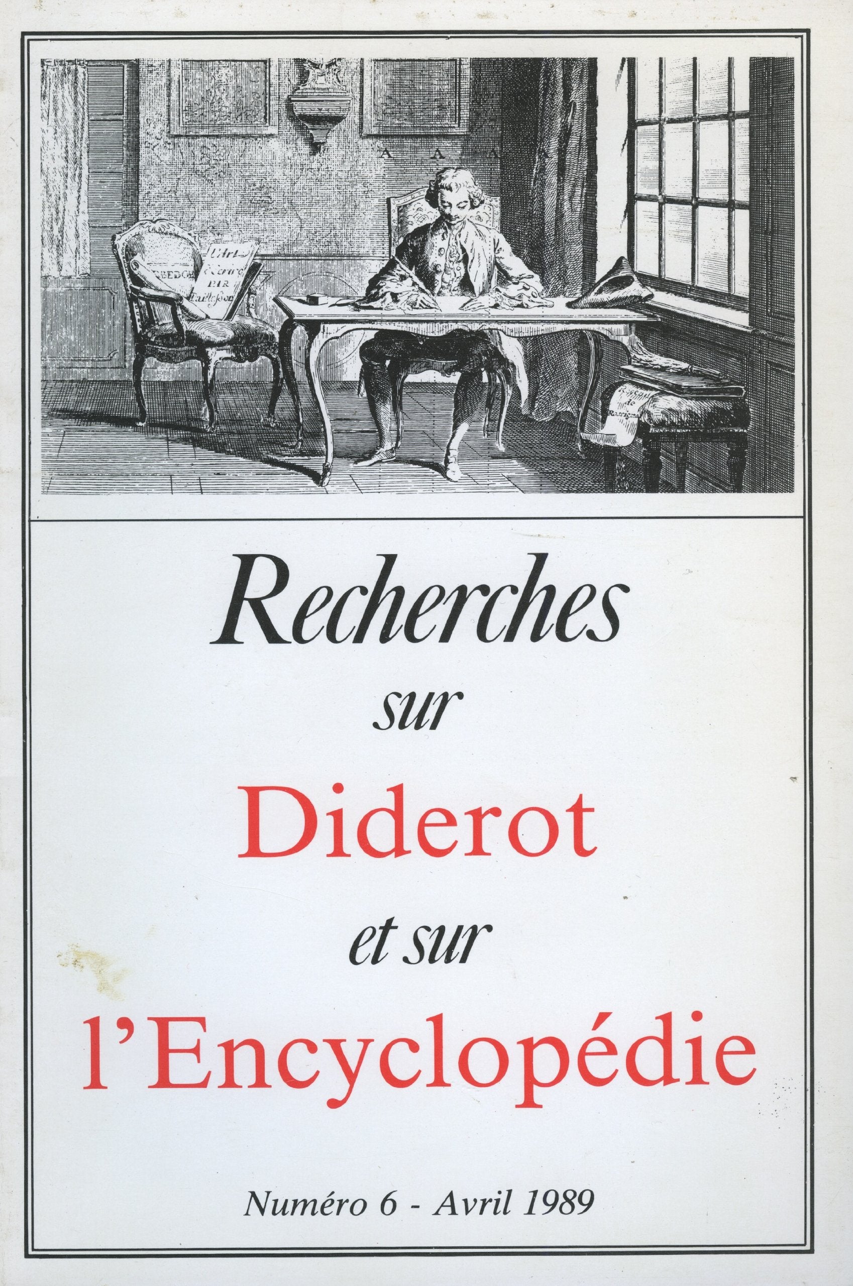 Recherches sur Diderot et l'Encyclopédie, tome 6 book