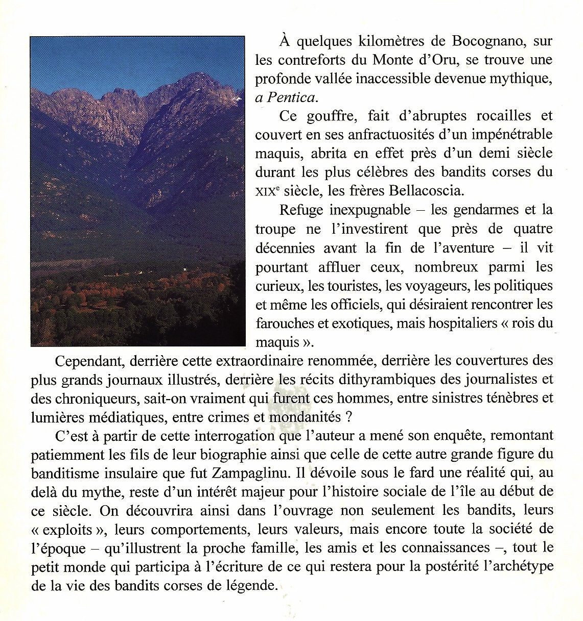 Bandits corses de légende : Bellacoscia, Zampaglinu Books