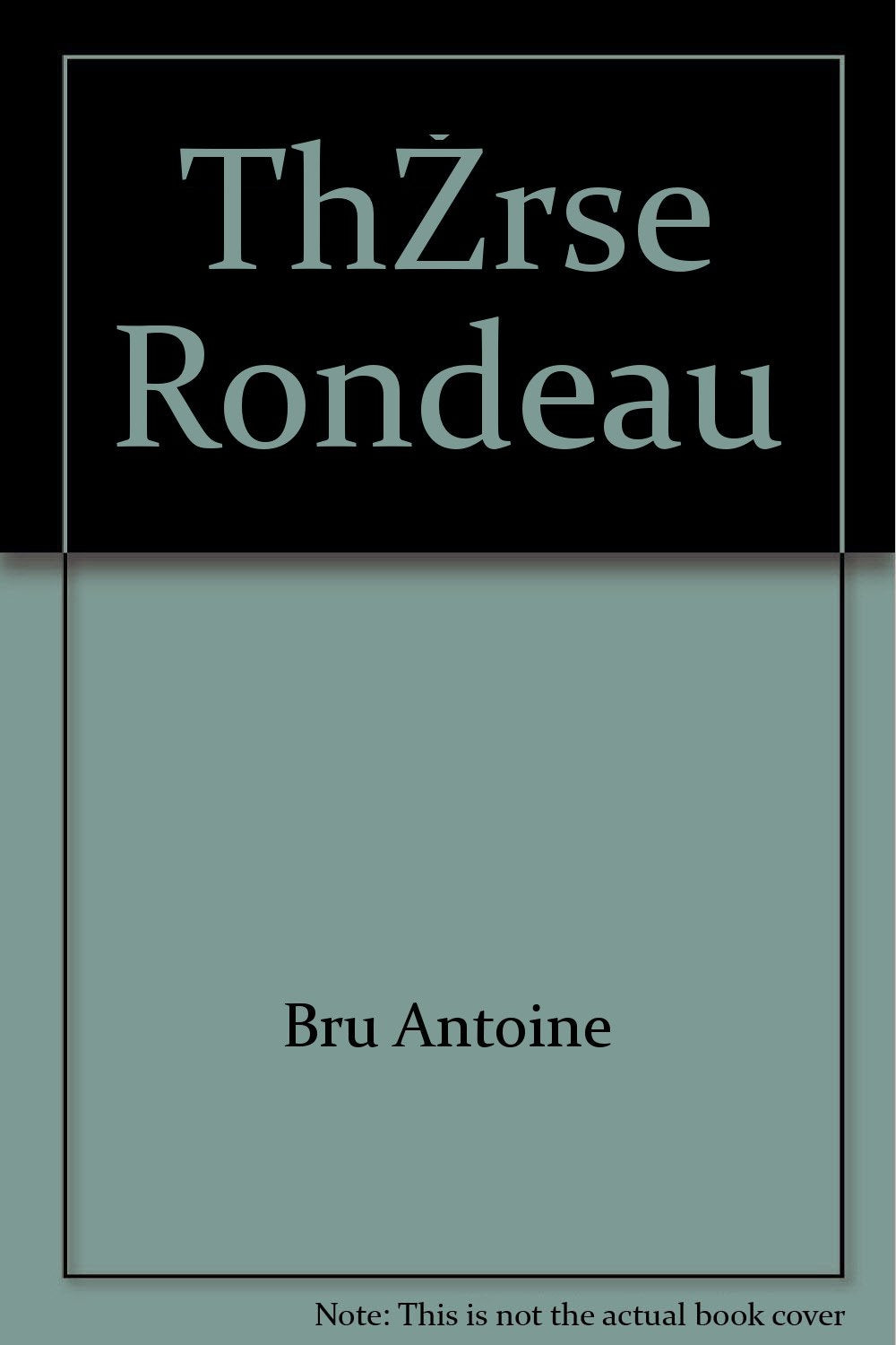 Bru antoine - Thérèse rondeau Books