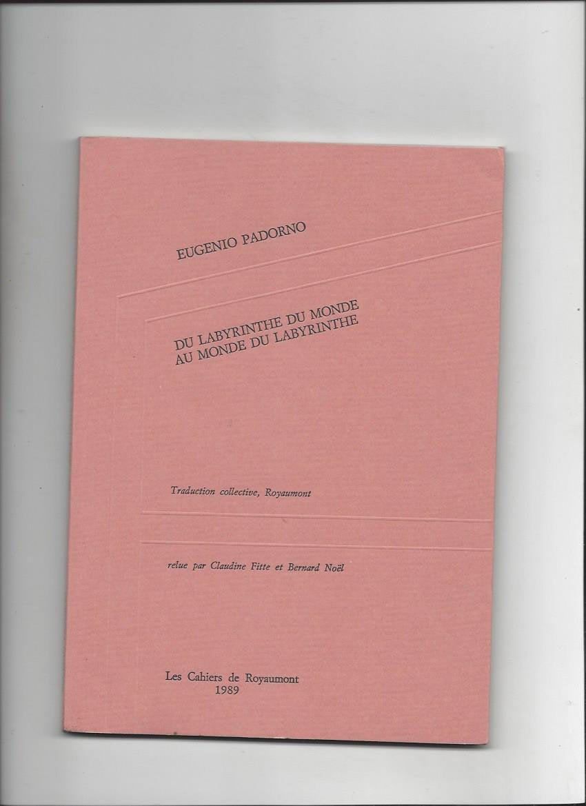 Du labyrinthe du monde au monde du labyrinthe Books