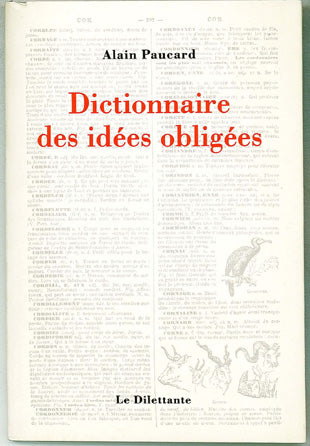 Dictionnaire des idées obligées Contemporary literature