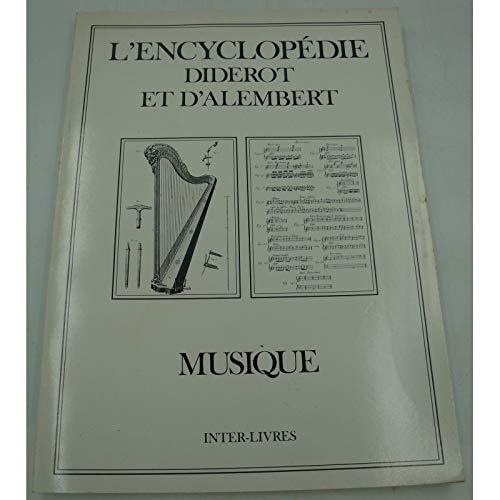 Encyclopédie Diderot et d'Alembert. Vol. 27. Musique Books