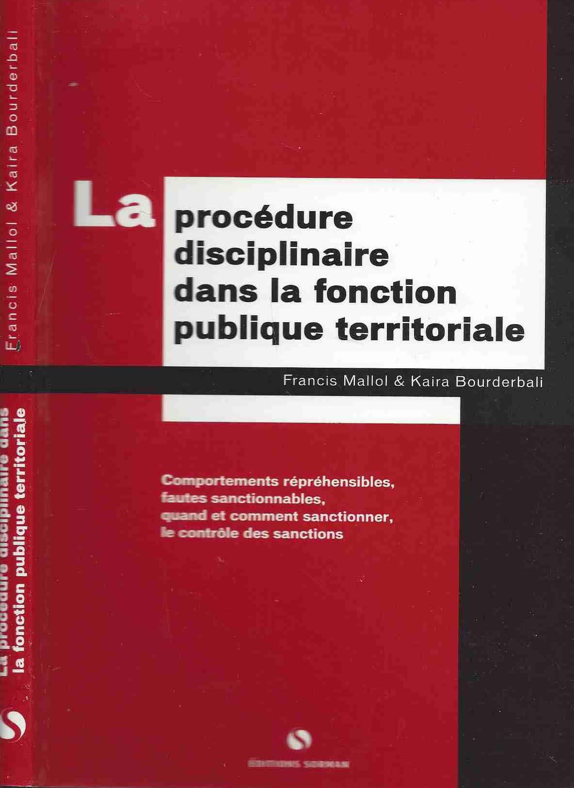 La Procedure Disciplinaire Dans La Fonction Publique Territoriale Books