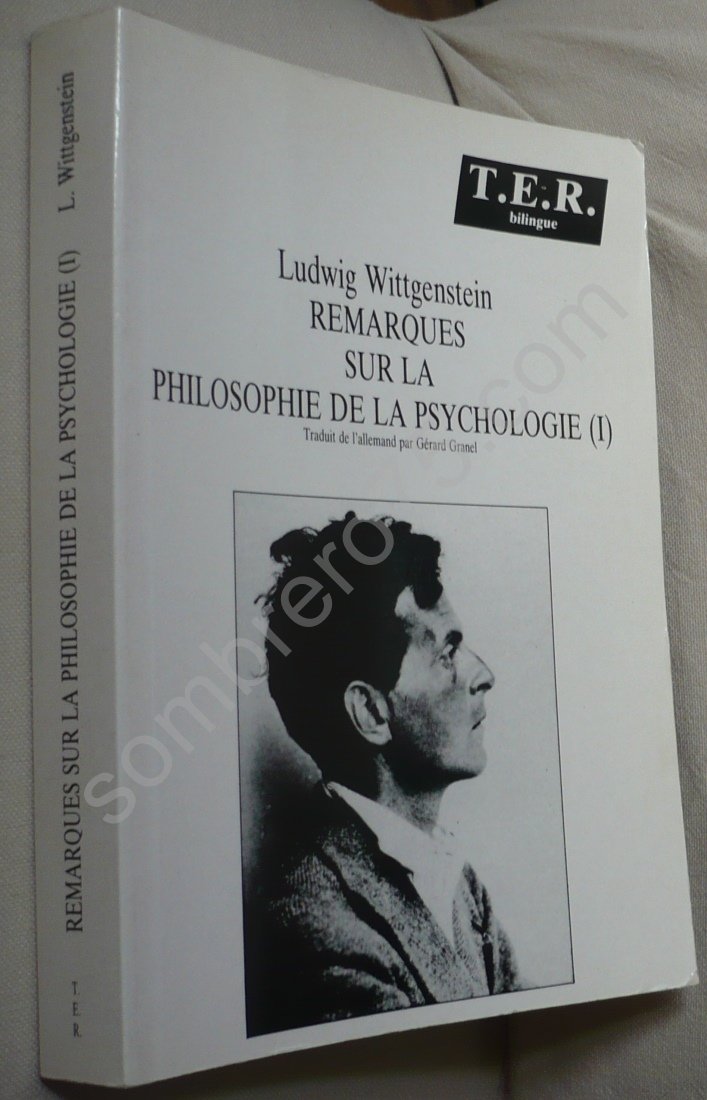 Remarques sur la philosophie de la psychologie.: Tome 1 book