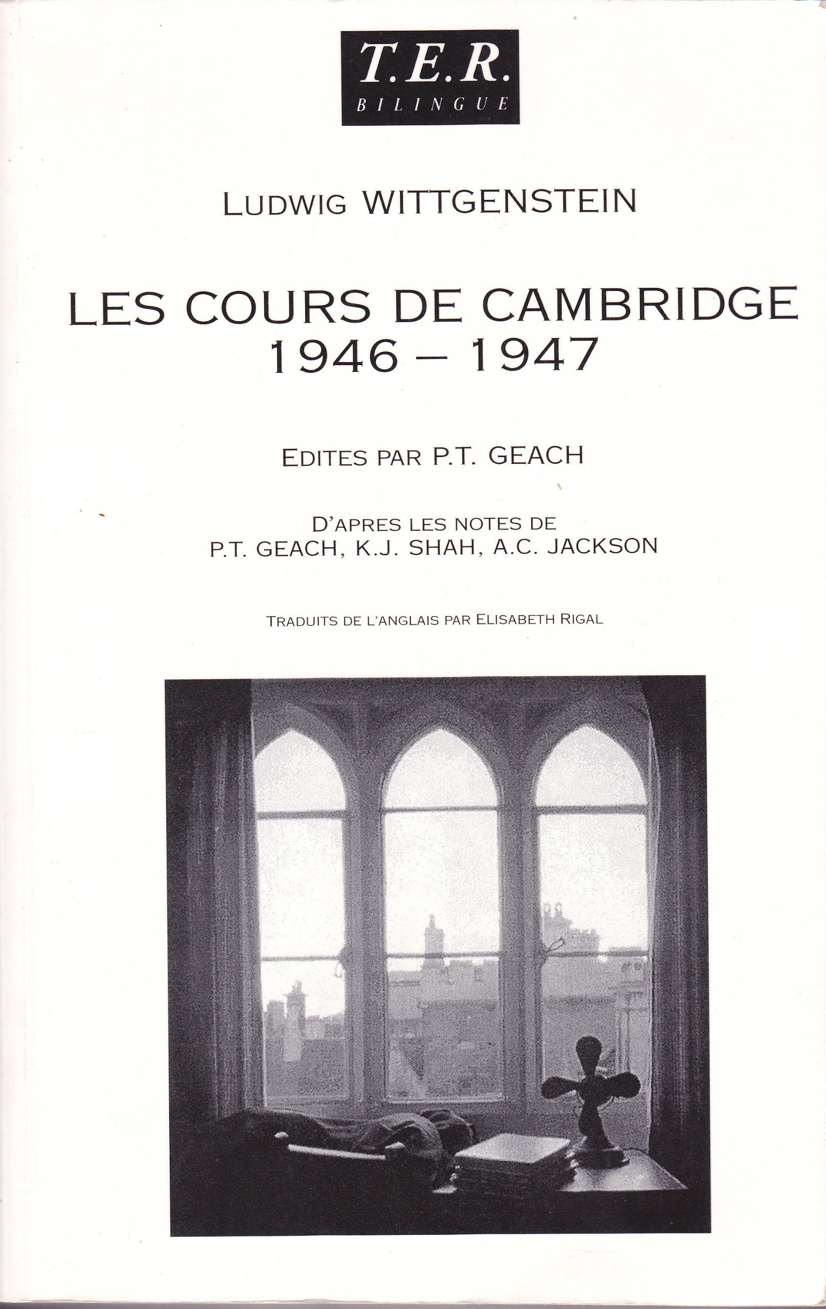 Cours sur la philosophie de la psychologie.: Cambridge 1946-1947, édition bilingue français-anglais Books