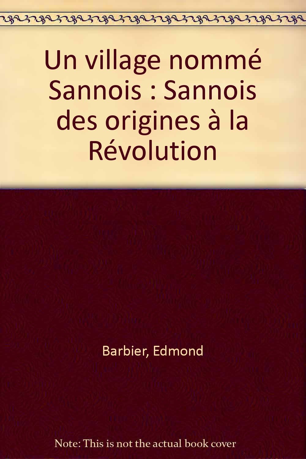 Un Village nommé Sannois Books
