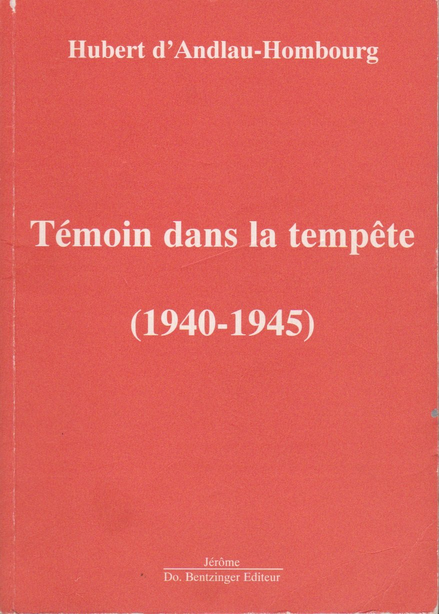 Temoin Dans La Tempete (1940-1945) Books