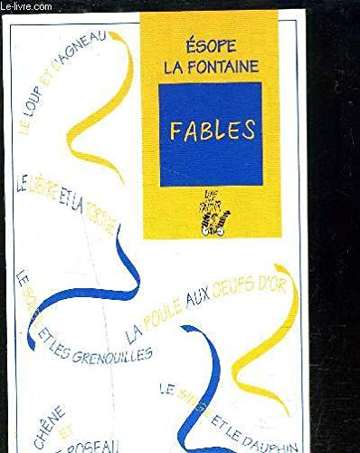 ESOPE ET JEAN DE LA FONTAINE- FABLES book