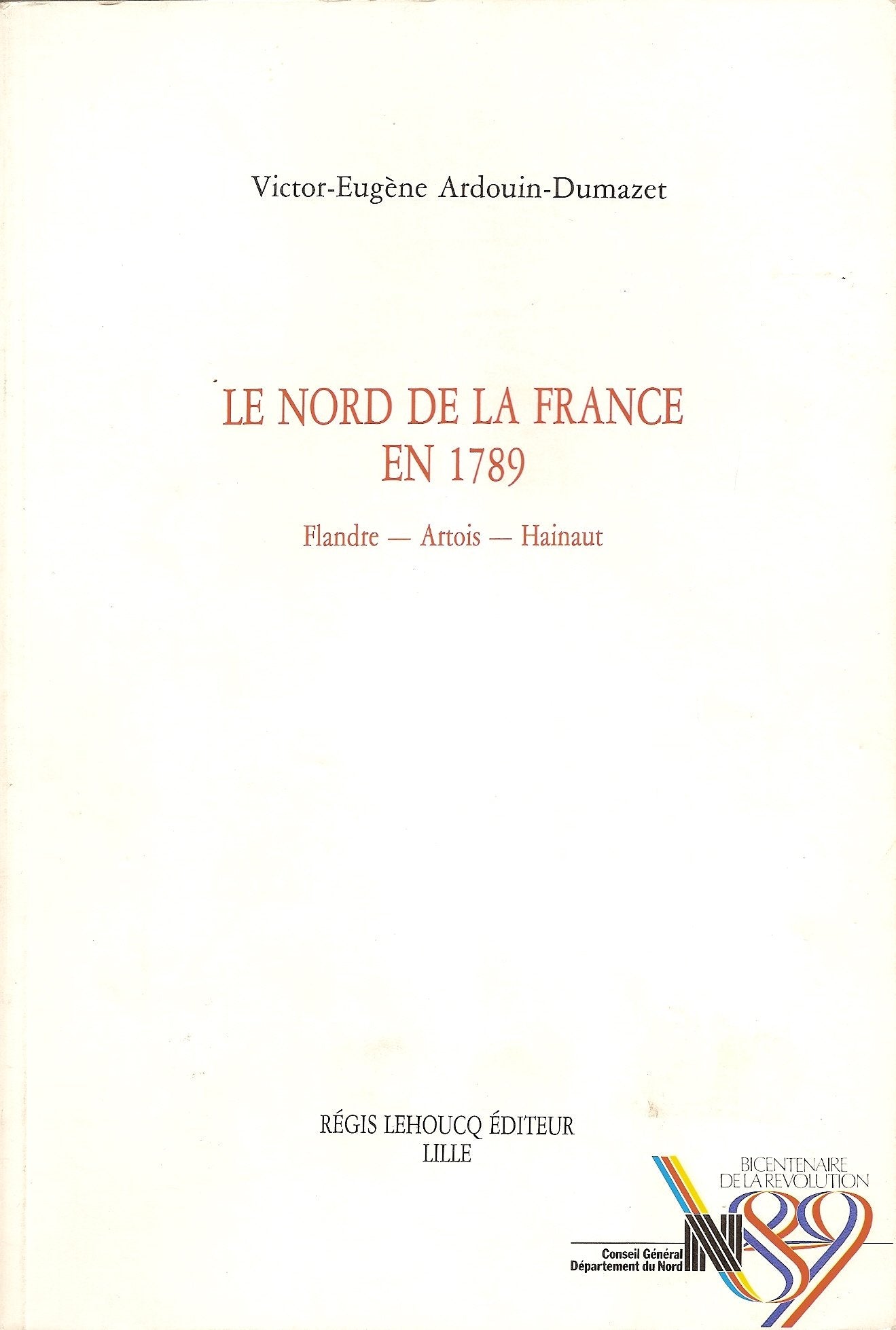 Le nord de la France en 1789 book