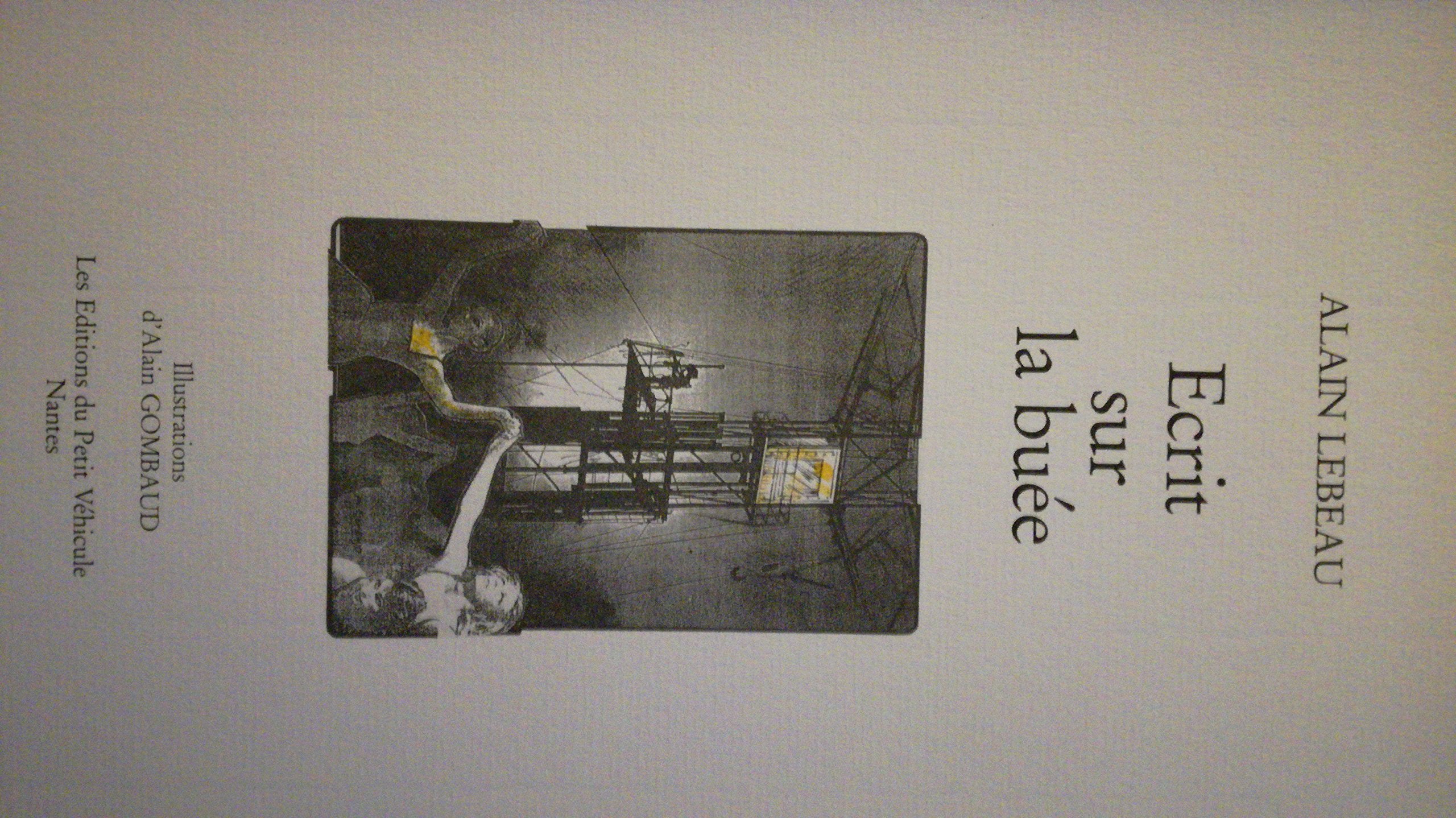 ecrit sur la buee Alain lebeau Book Books