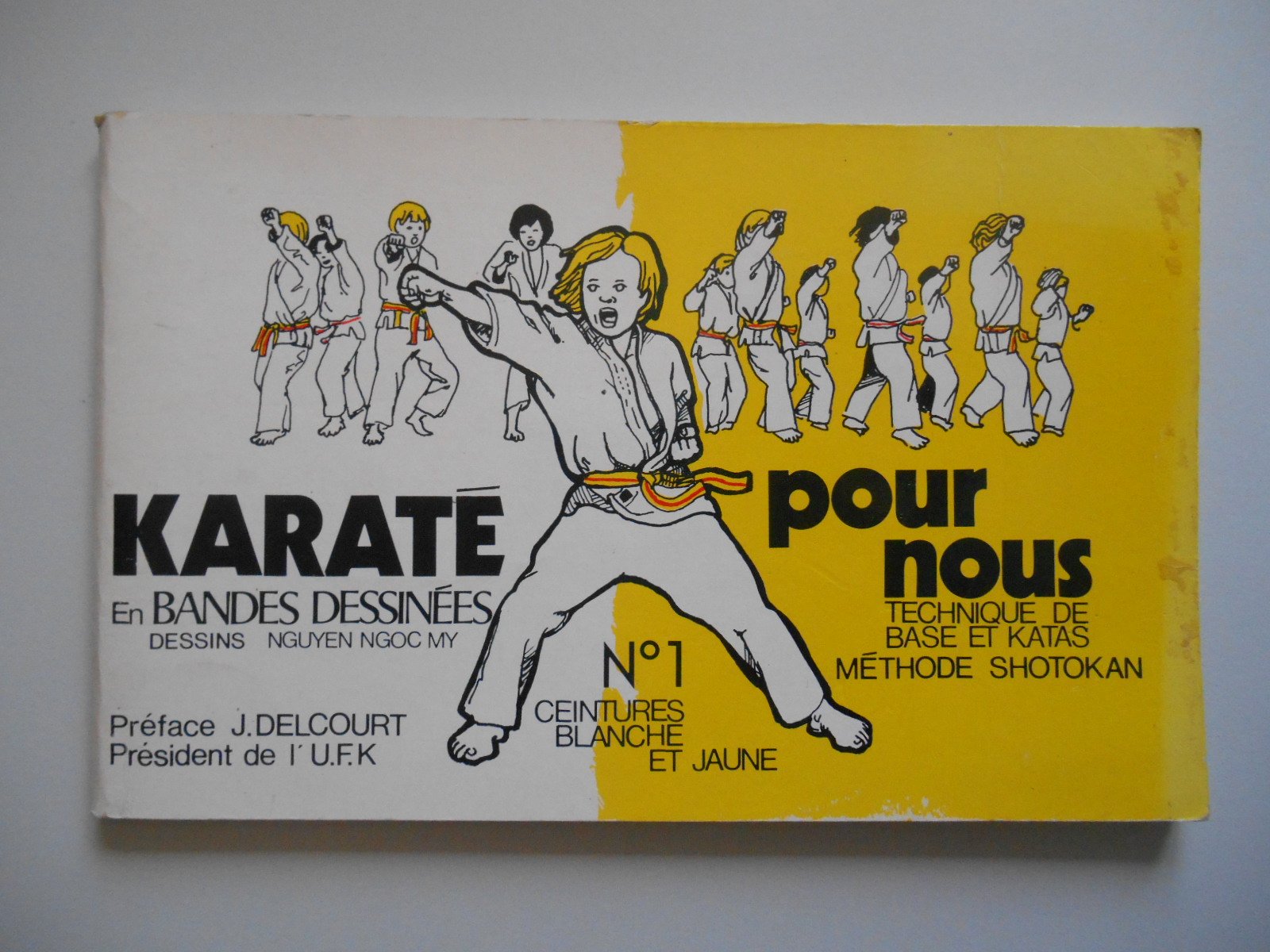 Karaté pour nous (en bandes dessinées), tome 1. Technique de base et Katas, méthode Shotokan, ceinture blanche et jaune book
