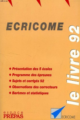 Product Image: ECRICOME LE LIVRE 92