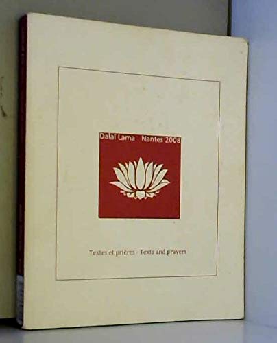 Product Image: DALAÏ LAMA NANTES 2008 TEXTES ET PRIERES
