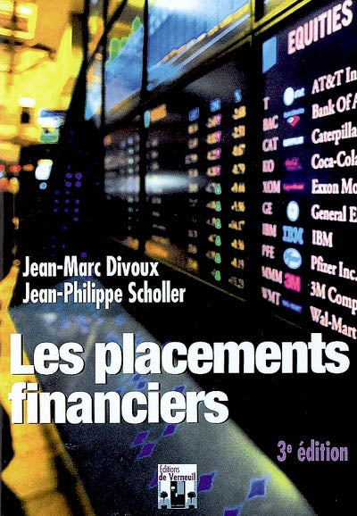 Product Image: Les placements financiers