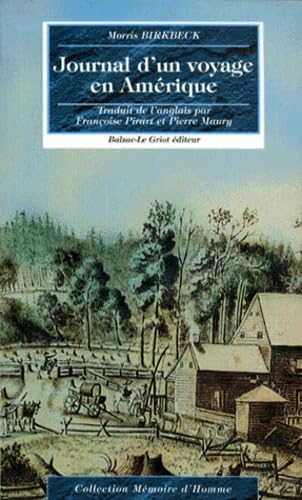 Journal D'Un Voyage En Amerique. Depuis La Cote De Virginie Jusqu'Au Territoire De L'Illinois book