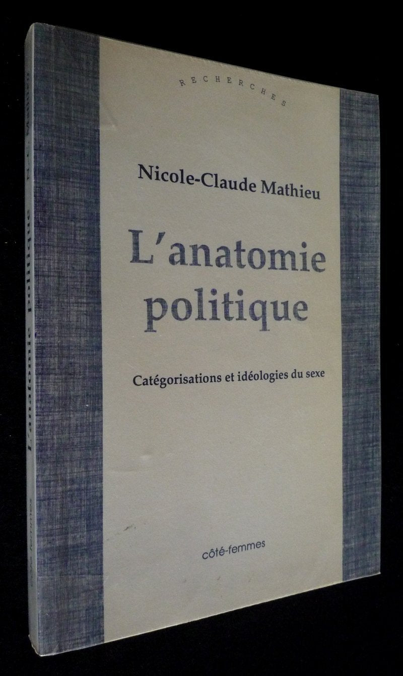 L'anatomie politique: Catégorisations et idéologies du sexe Books