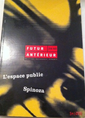 Futur antérieur, numéro 39-40 book