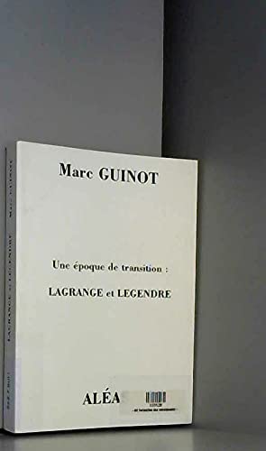 Product Image: Lagrange et Legendre - une époque de transition