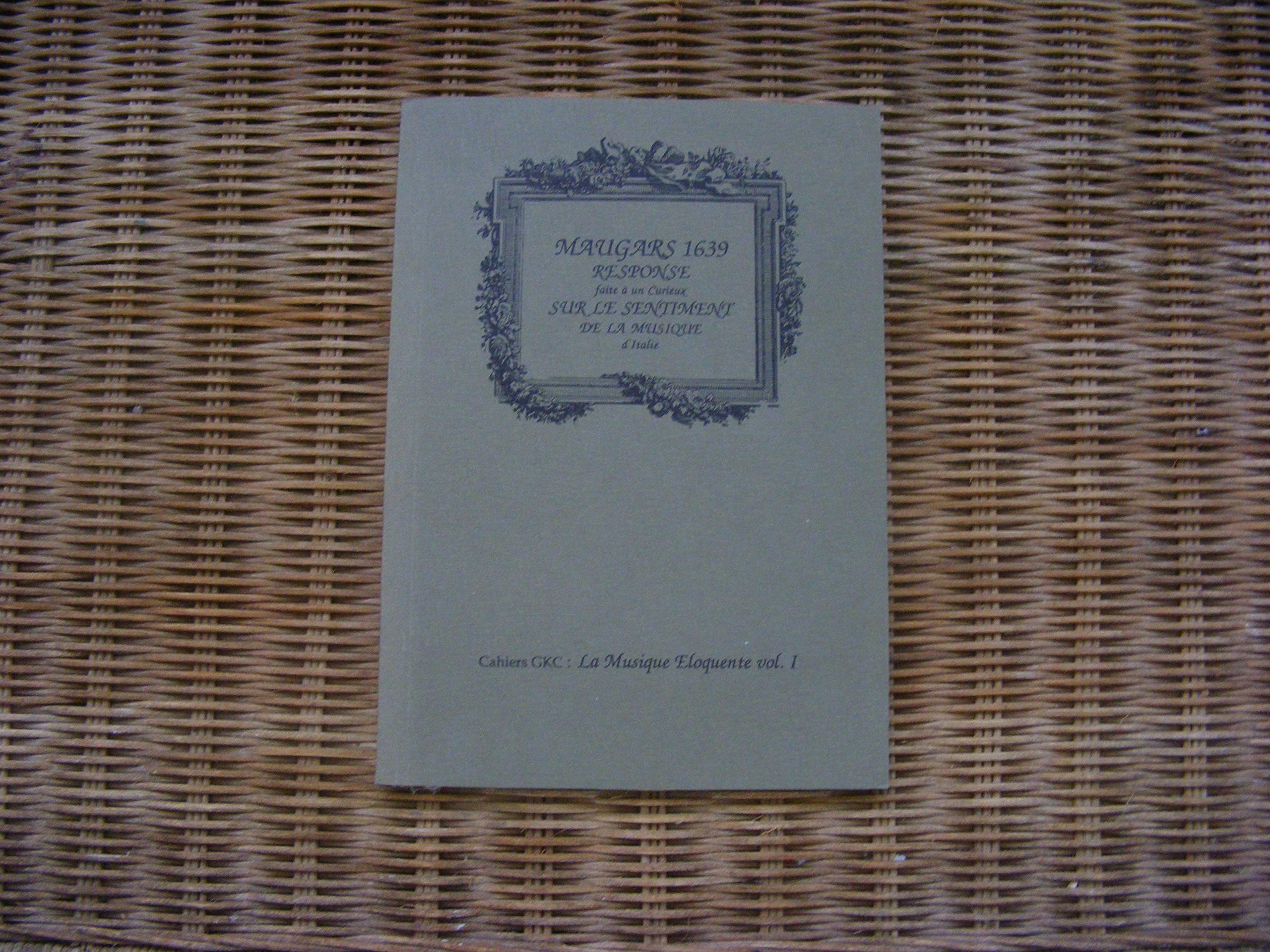 Response faite à un curieux sur le sentiment de la musique d'Italie Books