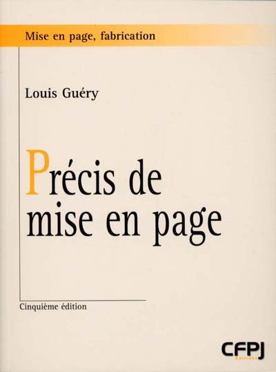 Product Image: Précis de mise en page