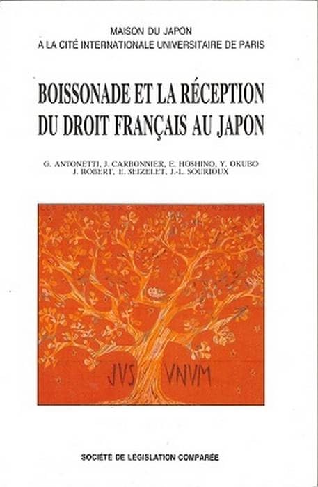 Boissonade et la réception du droit français au Japon book