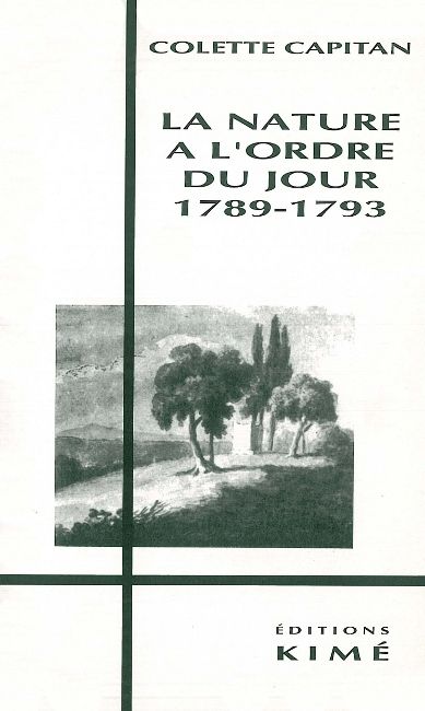 La Nature à l'ordre du jour : 1789-1793 Books