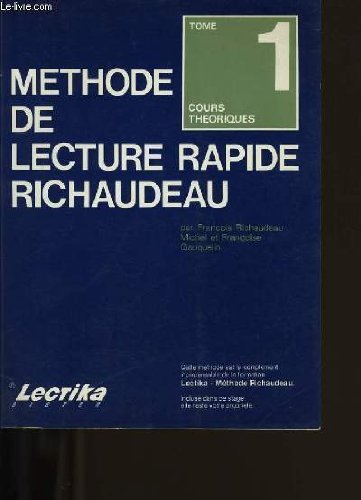 Méthode De Lecture Rapide Richaudeau - 3 Volumes book