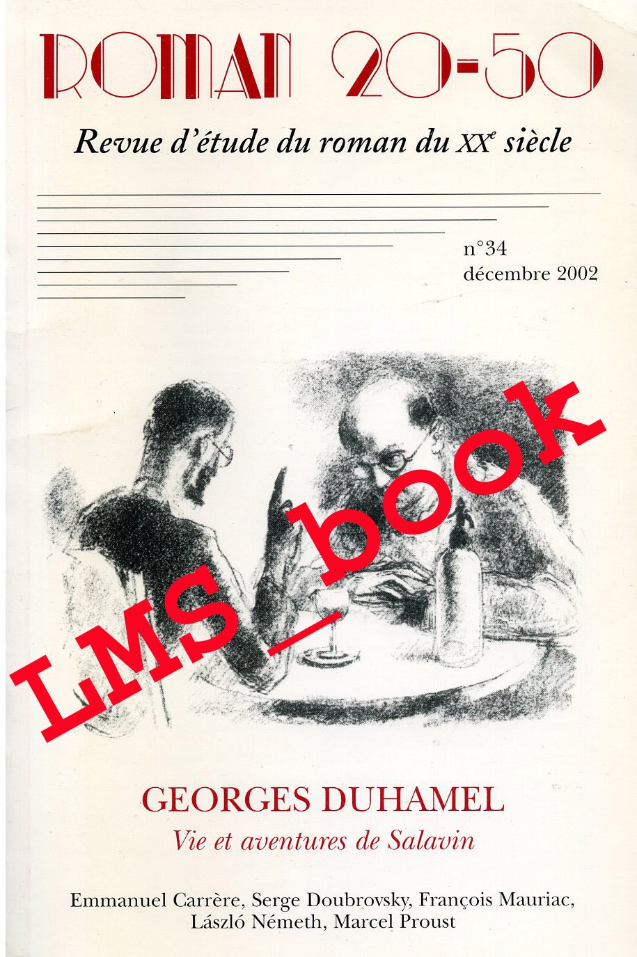 N34 Études Sur Vie et Aventures de Salavin de Georges Duhamel book