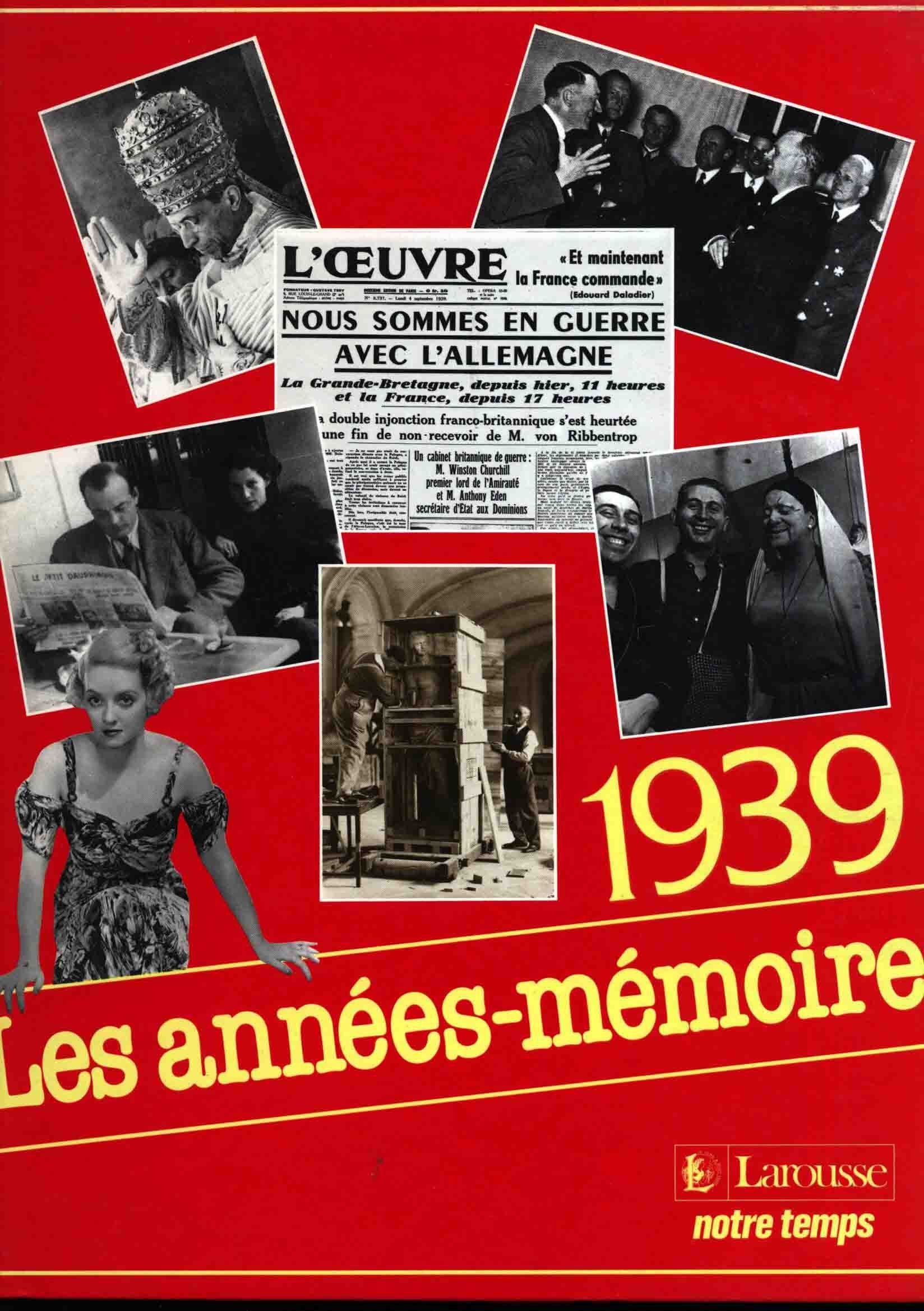 Les Années-mémoire. Année 1939 Books