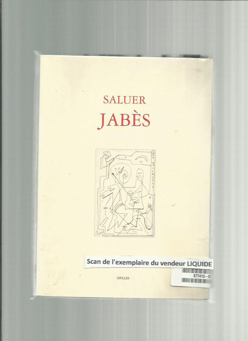 Saluer Jabès : les suites du Livre Contemporary literature