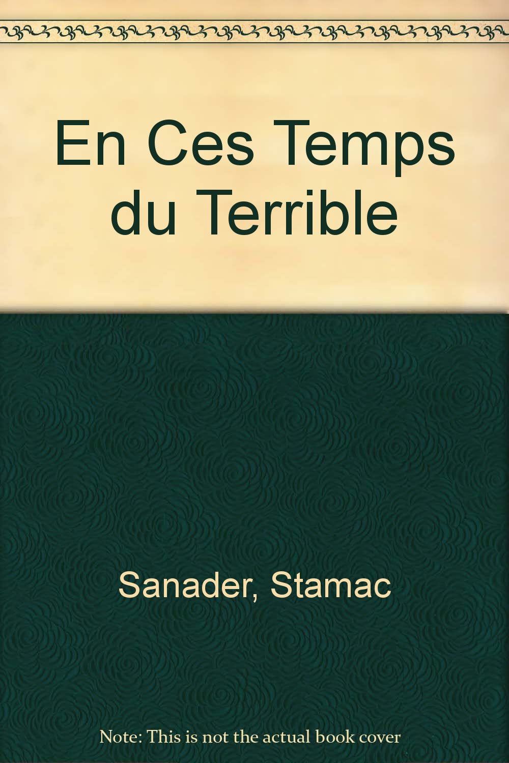 En ces temps du Terrible : Anthologie de la poésie croate de guerre (1991-1994) book
