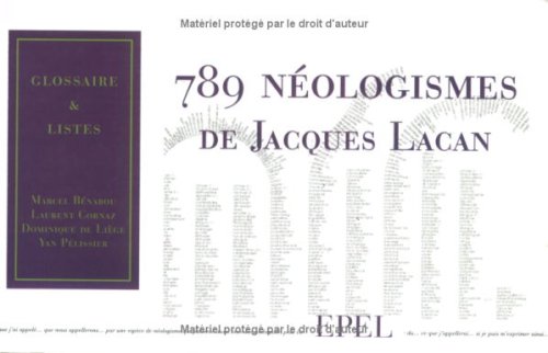 789 NEOLOGISMES DE JACQUES LACAN (0000) book